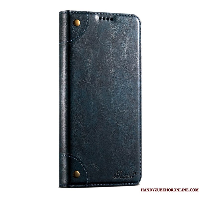 Leren Hoesje iPhone Air Vintage Suteni