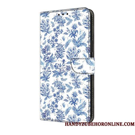 Bescherming Hoesje Samsung Galaxy S25 Fe Blauwe Bloesems