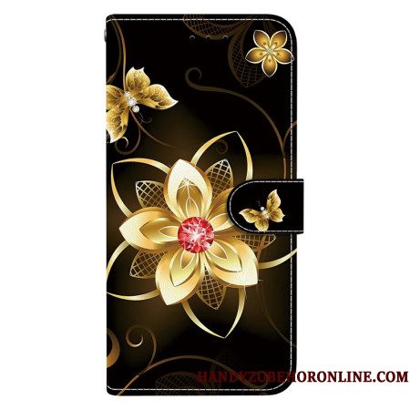 Bescherming Hoesje Samsung Galaxy S26 Gouden Bloem