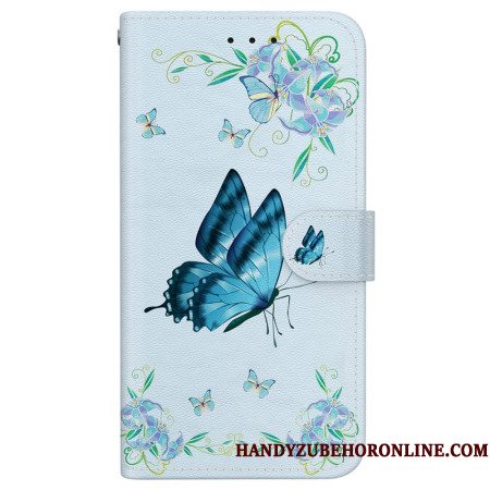 Bescherming Hoesje Samsung Galaxy S26 Kleine Blauwe Vlinder