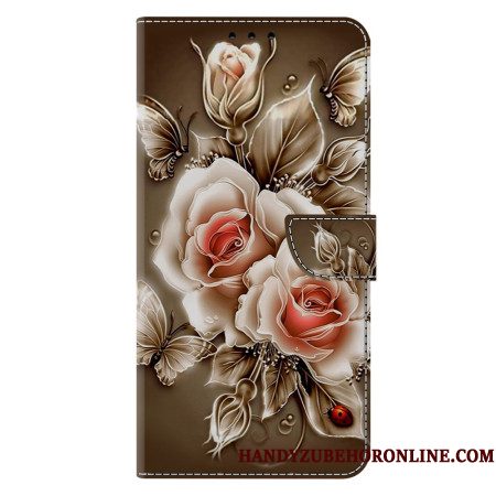 Bescherming Hoesje Samsung Galaxy S26 Plus Bruine Rozen