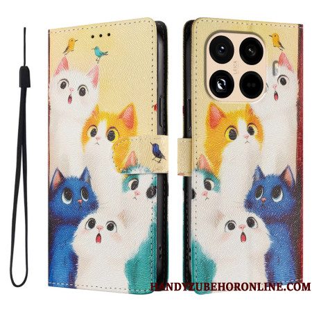 Bescherming Hoesje Xiaomi 15t Pro Kleurrijke Katten