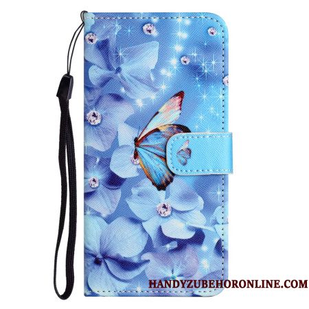 Bescherming Hoesje Xiaomi Redmi Note 14 Pro 5g Vlinders En Diamanten