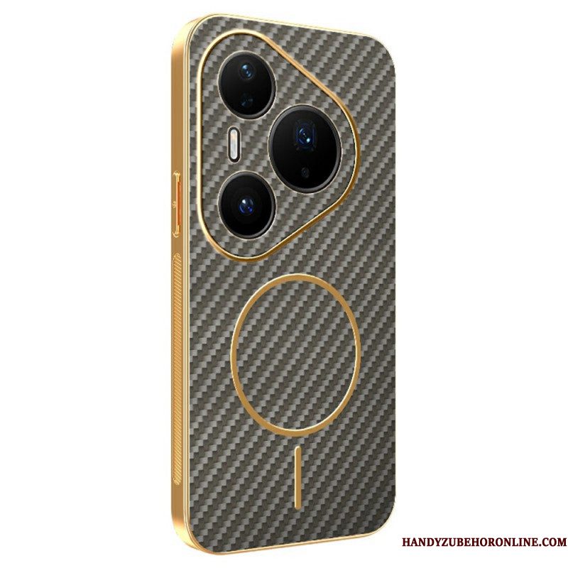 Case Hoesje Huawei Pura 80 Pro Telefoonhoesje Koolstofvezeltextuur