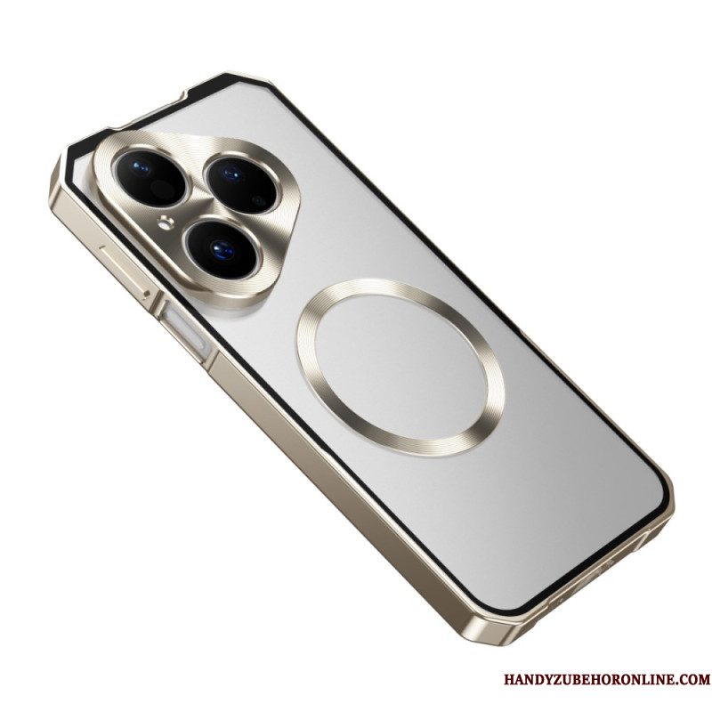 Case Hoesje Huawei Pura 80 Telefoonhoesje Magsafe Met Metalen Frame