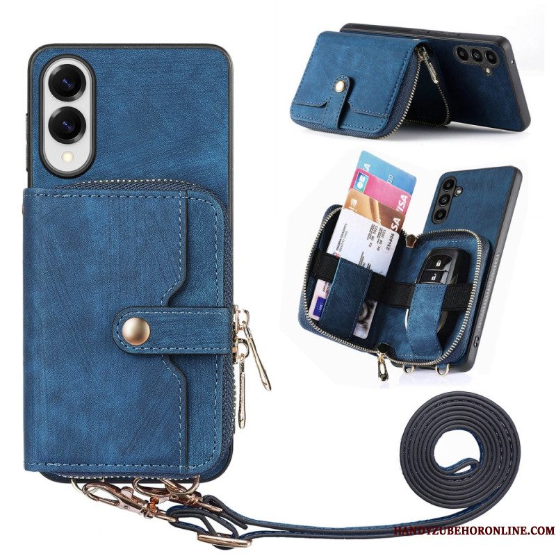 Case Hoesje Samsung Galaxy S25 5g Edge Telefoonhoesje De Chique Nomad Met Schouderriem