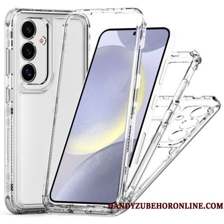 Case Hoesje Samsung Galaxy S25 5g Telefoonhoesje 3-in-1 Krasbestendig