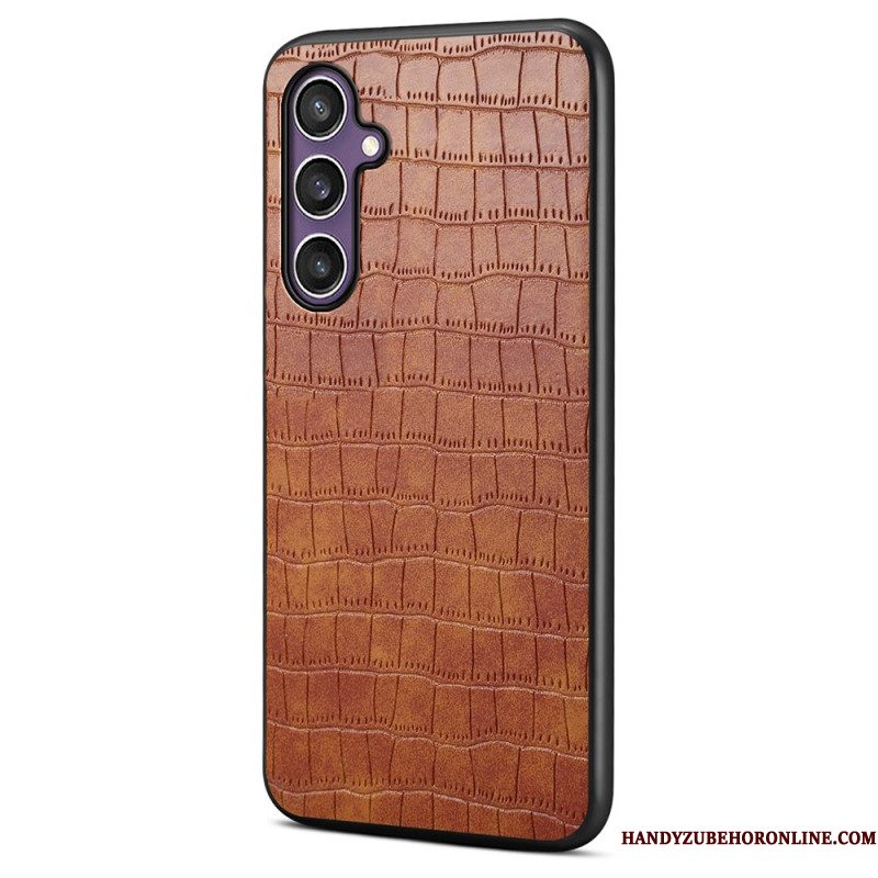 Case Hoesje Samsung Galaxy S25 5g Telefoonhoesje Krokodillenprint