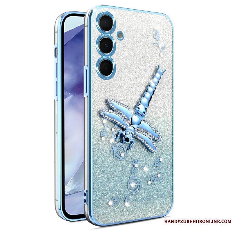 Case Hoesje Samsung Galaxy S25 5g Telefoonhoesje Met Kadem Libellenstandaard