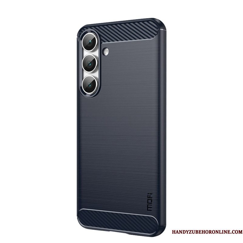 Case Hoesje Samsung Galaxy S25 Fe Telefoonhoesje Geborsteld Koolstofvezel