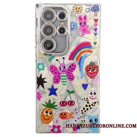 Case Hoesje Samsung Galaxy S25 Ultra 5g Telefoonhoesje Leuke Vlinders