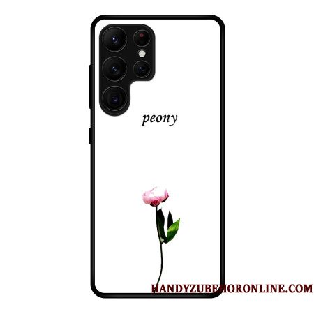 Case Hoesje Samsung Galaxy S25 Ultra 5g Telefoonhoesje Met Pioenroospatroon