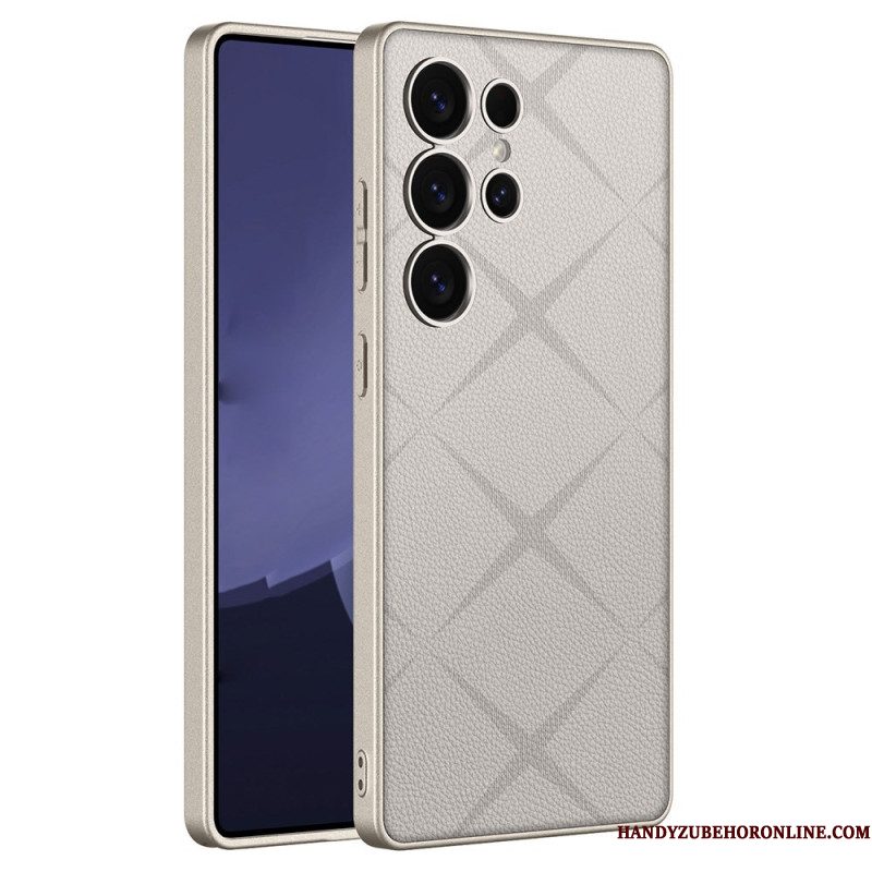 Case Hoesje Samsung Galaxy S25 Ultra 5g Telefoonhoesje Metallic Titanium