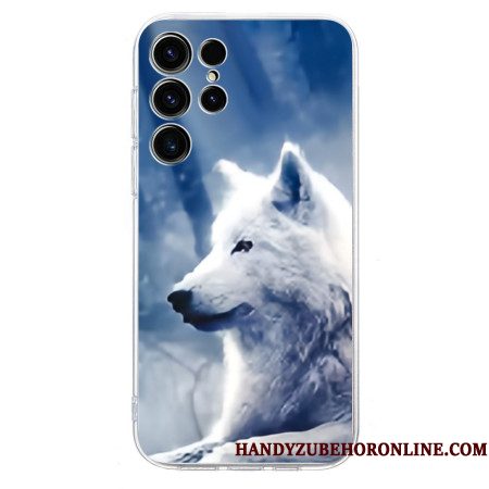 Case Hoesje Samsung Galaxy S25 Ultra 5g Telefoonhoesje Witte Wolf
