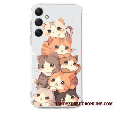 Case Hoesje Samsung Galaxy S26 Telefoonhoesje Meerdere Kittens