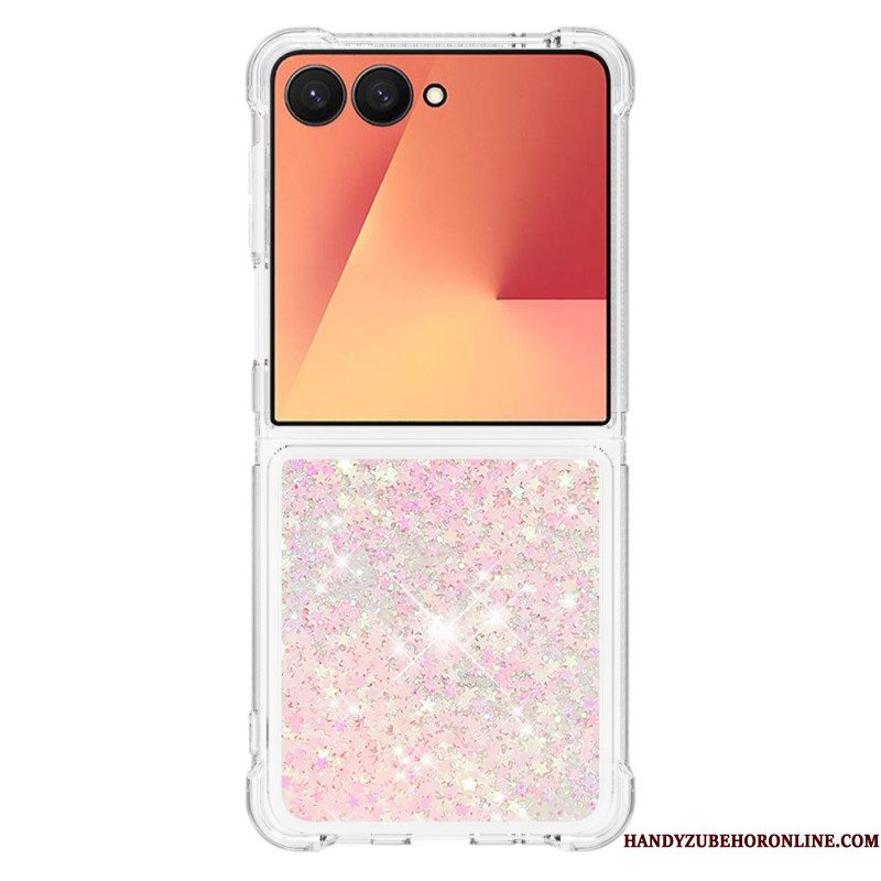 Case Hoesje Samsung Galaxy Z Flip 7 Telefoonhoesje Pailletten