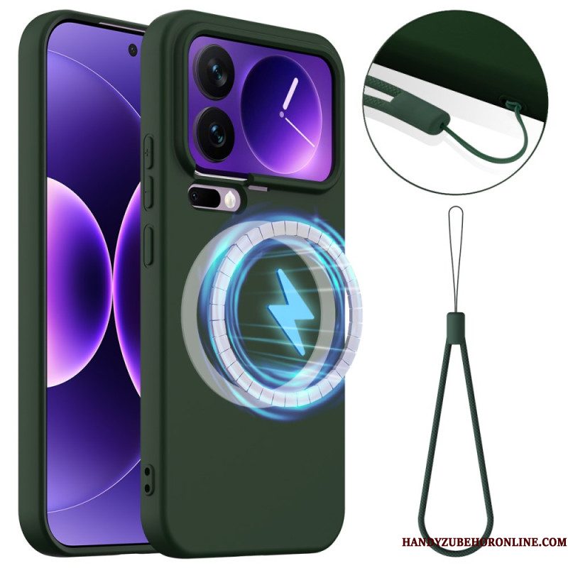 Case Hoesje Xiaomi 17 Pro Max Telefoonhoesje Siliconen Magnetisch En Draagkoord