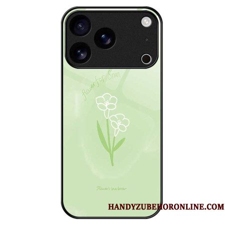 Case Hoesje iPhone 17 Pro Max Telefoonhoesje Bloemen Van Gehard Glas