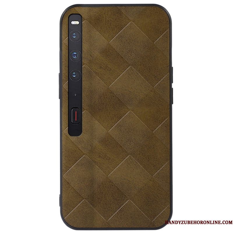 Cover Hoesje Huawei Mate XS 2 Telefoonhoesje Kunstleer Met Ruitpatroon