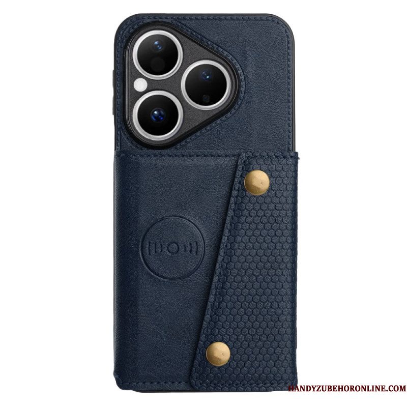 Cover Hoesje Huawei Pura 80 Telefoonhoesje Kaart Met Lederlook Houder