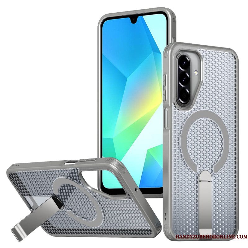 Cover Hoesje Samsung Galaxy A17 4g / 5g Telefoonhoesje Magnetische Rastertextuur