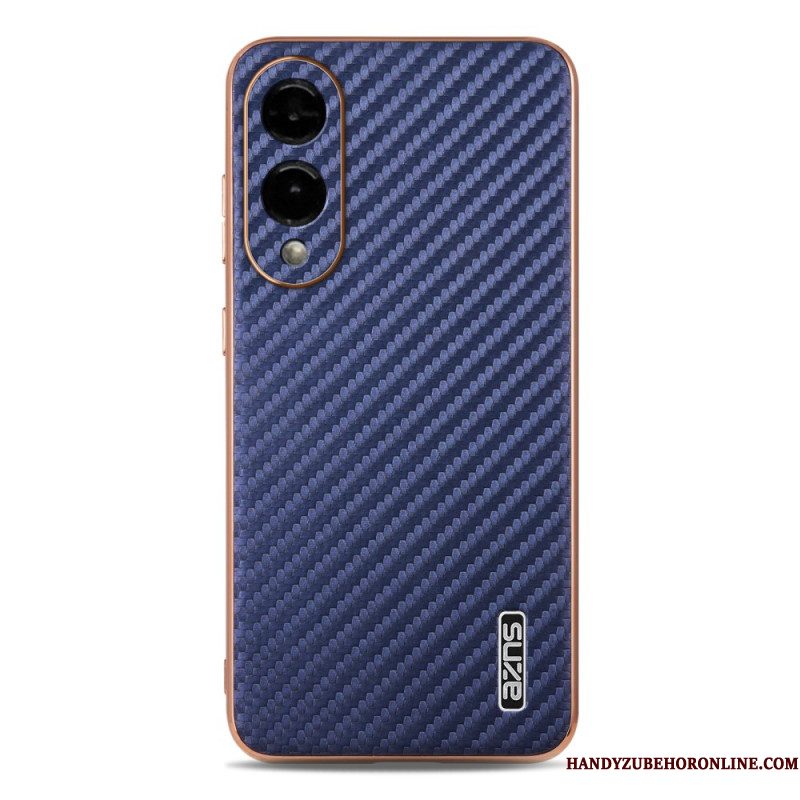 Cover Hoesje Samsung Galaxy S25 5g Edge Telefoonhoesje Azns Koolstofvezeltextuur