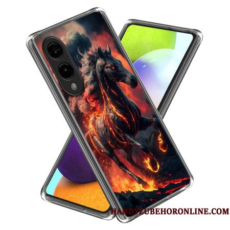 Cover Hoesje Samsung Galaxy S25 5g Edge Telefoonhoesje Vuurpaard