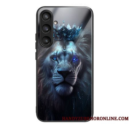 Cover Hoesje Samsung Galaxy S25 5g Telefoonhoesje Gehard Glas Met Gekroonde Leeuw