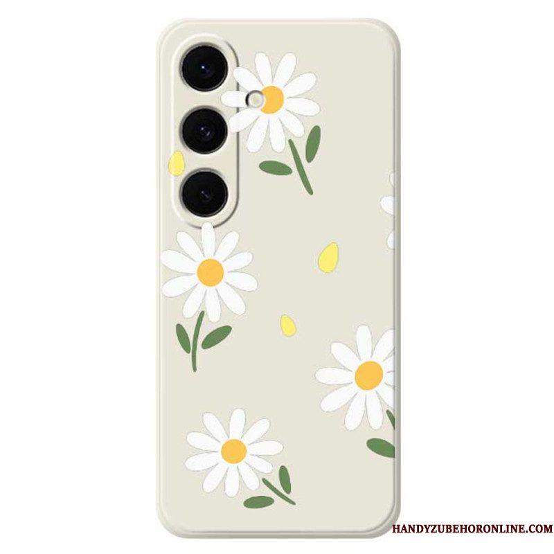 Cover Hoesje Samsung Galaxy S25 Fe Telefoonhoesje Siliconen Met Madeliefjes