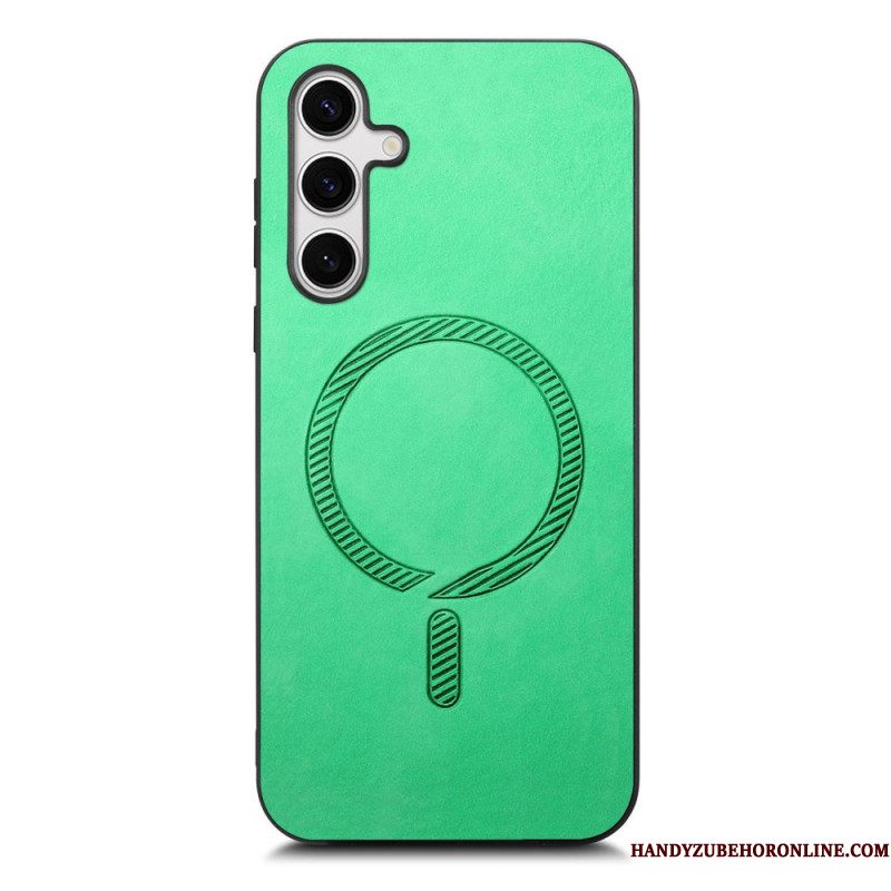 Cover Hoesje Samsung Galaxy S25 Plus 5g Telefoonhoesje Compatibel Met Leereffect Magsafe
