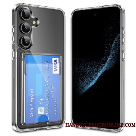 Cover Hoesje Samsung Galaxy S25 Plus 5g Telefoonhoesje Transparante Kaarthouder
