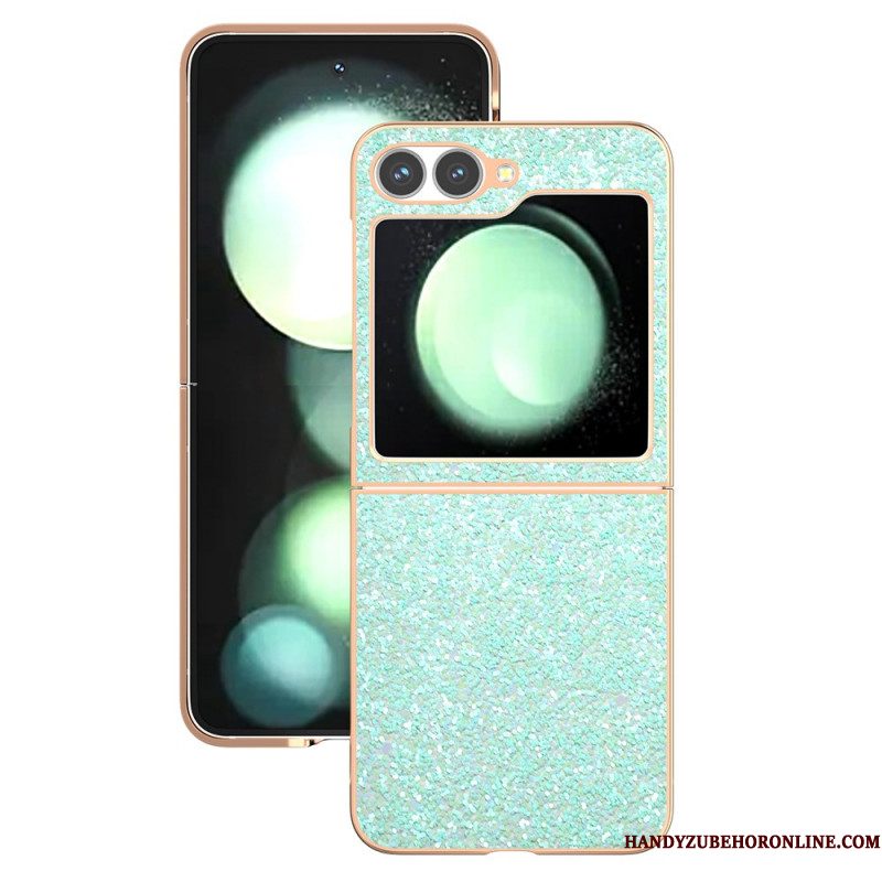 Cover Hoesje Samsung Galaxy Z Flip 7 Fe Telefoonhoesje Glitterdesign