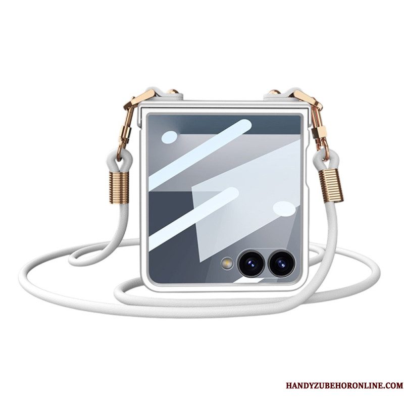 Cover Hoesje Samsung Galaxy Z Flip 7 Telefoonhoesje Koordarmband