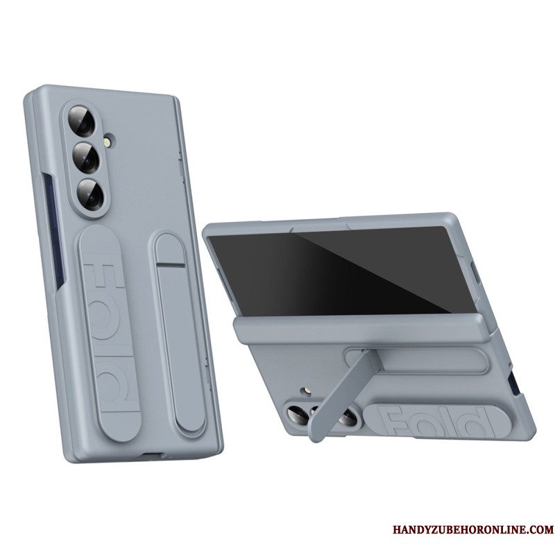 Cover Hoesje Samsung Galaxy Z Fold 7 Telefoonhoesje Handmatige Riem En Gehard Glazen Schermbeschermer Beschermer