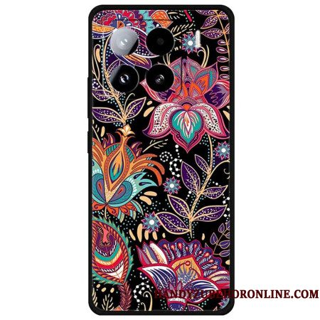 Cover Hoesje Xiaomi 15 Pro Telefoonhoesje Paarse Bloemen