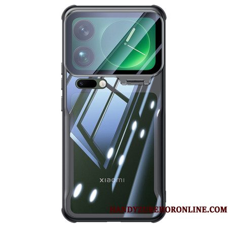 Cover Hoesje Xiaomi 17 Pro Telefoonhoesje Transparante Geïntegreerde Standaard En Camerabescherming