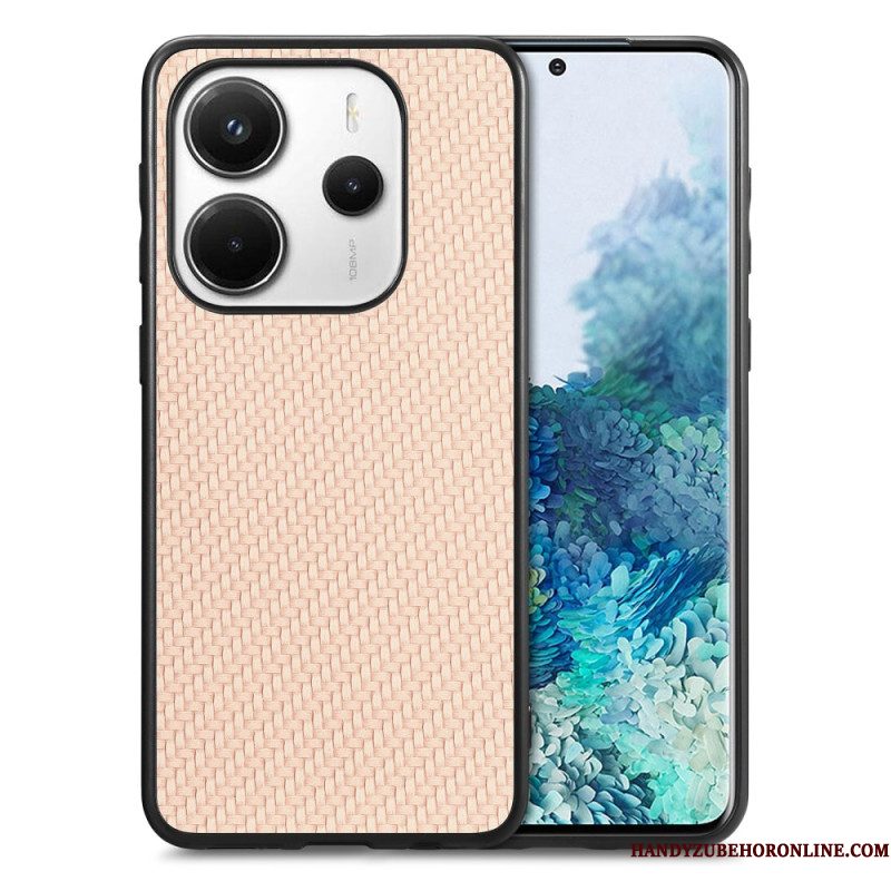 Cover Hoesje Xiaomi Redmi Note 14 5g Telefoonhoesje Koolstofvezeltextuur