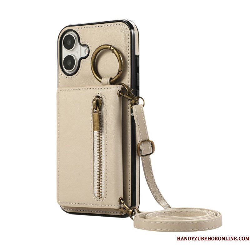 Cover Hoesje iPhone 17 Telefoonhoesje Portemonnee Met Rits