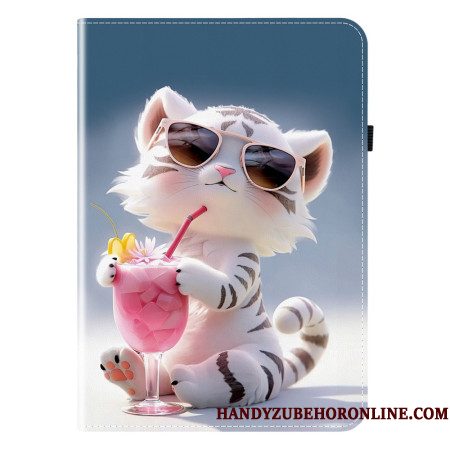 Cover Samsung Galaxy Tab S10 Plus Patroon Tijger Bescherming Hoesje