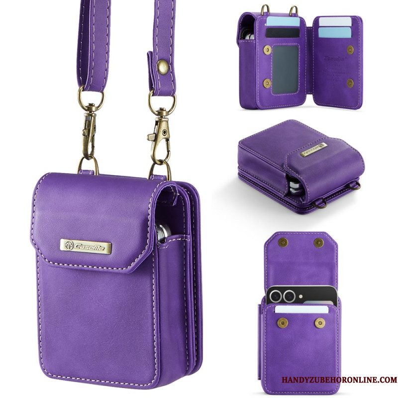 Cover Samsung Galaxy Z Flip 7 Fe Schoudertasmodel Met Rfid-bescherming En Schouderband Bescherming Hoesje