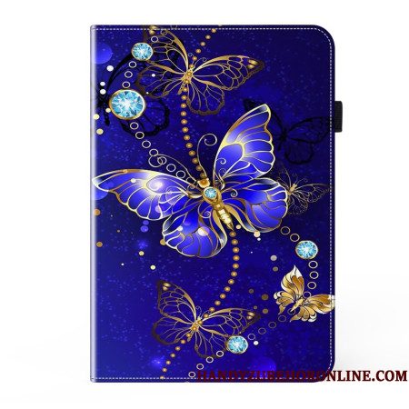 Cover Voor Samsung Galaxy Tab S10 Plus Diamanten Vlinder