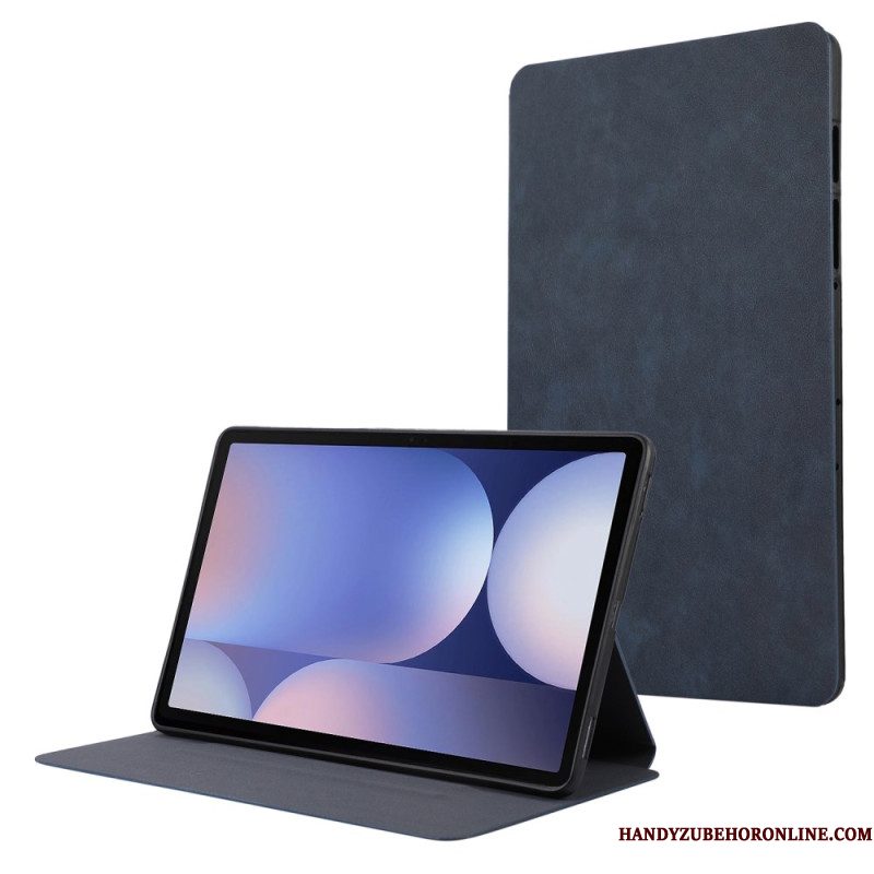 Cover Voor Samsung Galaxy Tab S10 Plus Stylushouder Met Suède-effect