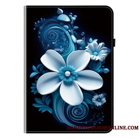 Cover Voor Samsung Galaxy Tab S10 Plus Witte Bloem