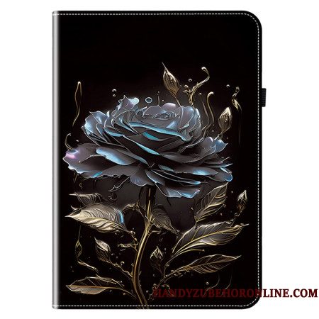 Cover Voor Samsung Galaxy Tab S10 Plus Zwarte Roos
