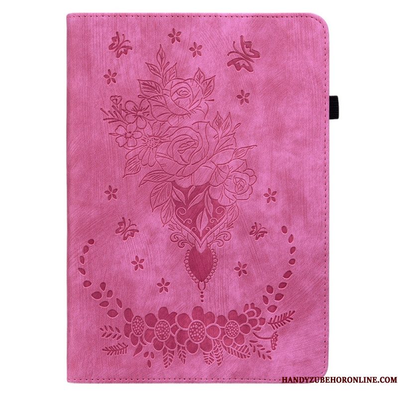 Cover Xiaomi Pad 6 Pro Roze Leerlook Bescherming Hoesje