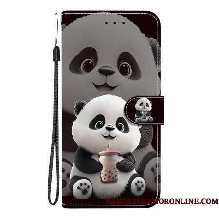Flip Case Leren Samsung Galaxy A17 4g / 5g Thee-panda