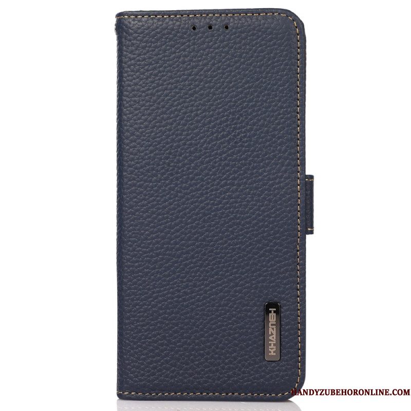 Flip Case Leren Samsung Galaxy S25 Fe Khazneh-leer Met Rfid-bescherming