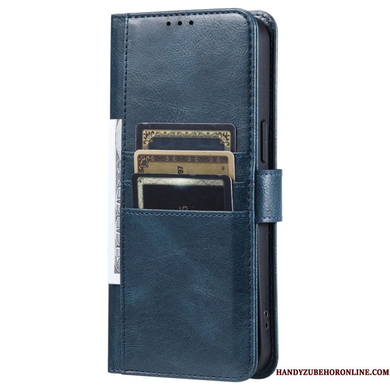 Flip Case Leren Samsung Galaxy S26 Plus 6 Kaartsleuven En Polsbandje