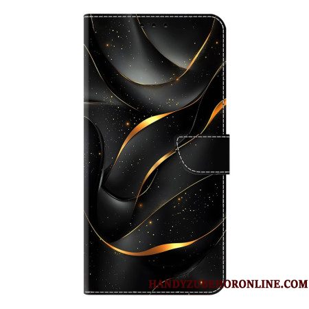 Flip Case Leren Samsung Galaxy S26 Plus Gouden Lint