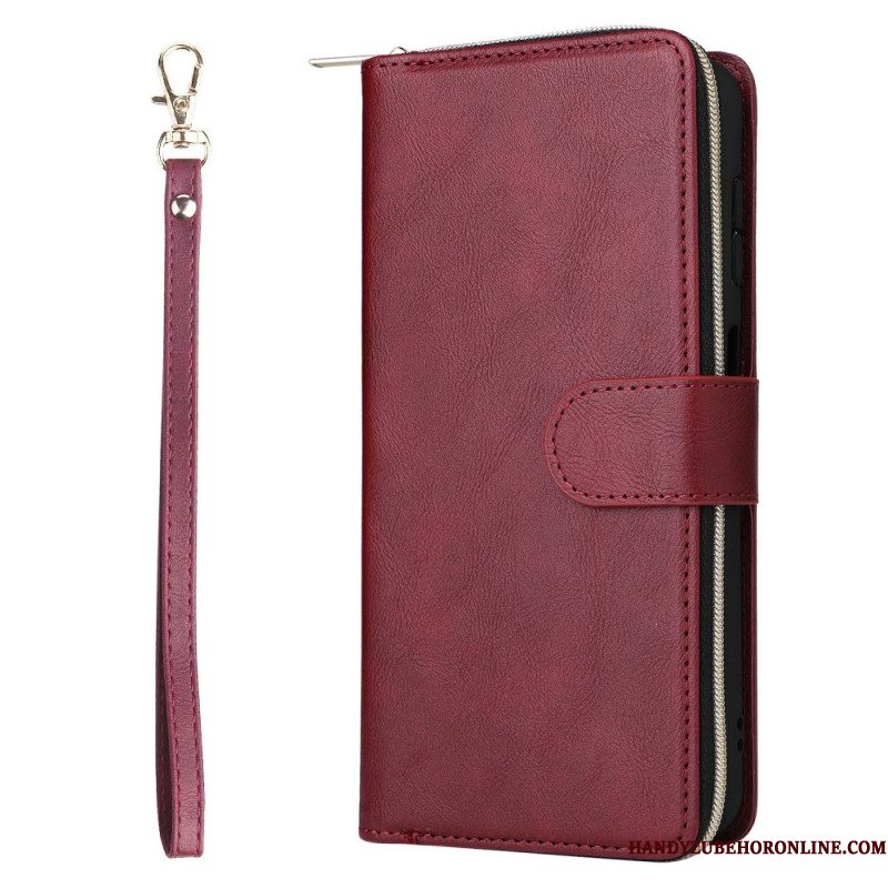Flip Case Leren Samsung Galaxy S26 Portemonnee Met Ritssluiting